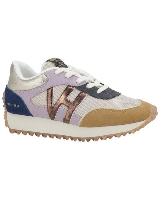 Vintage Havana Gray Cosmic 39 Suede-Trim Sneaker