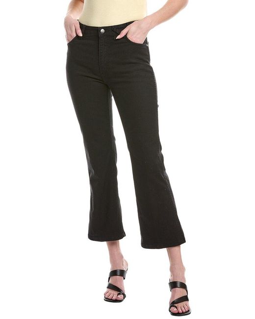 Staud X Wrangler The Cropped Black Bootcut Jean