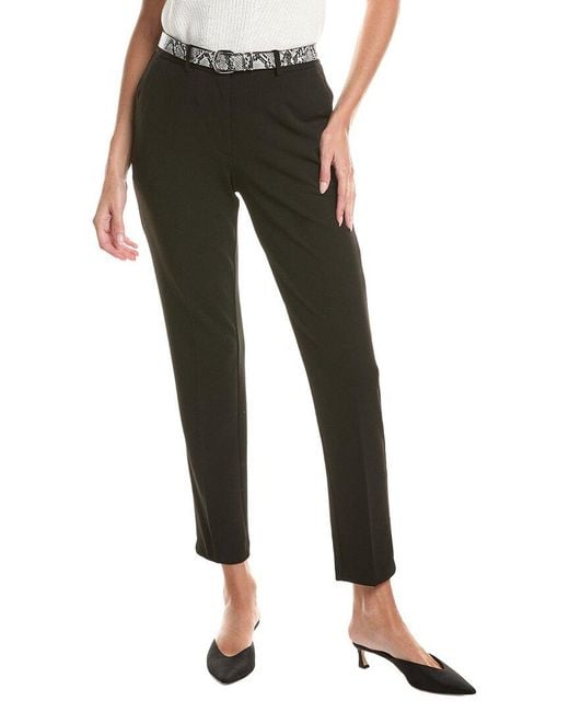 Tahari Black Slim Leg Ankle Pant
