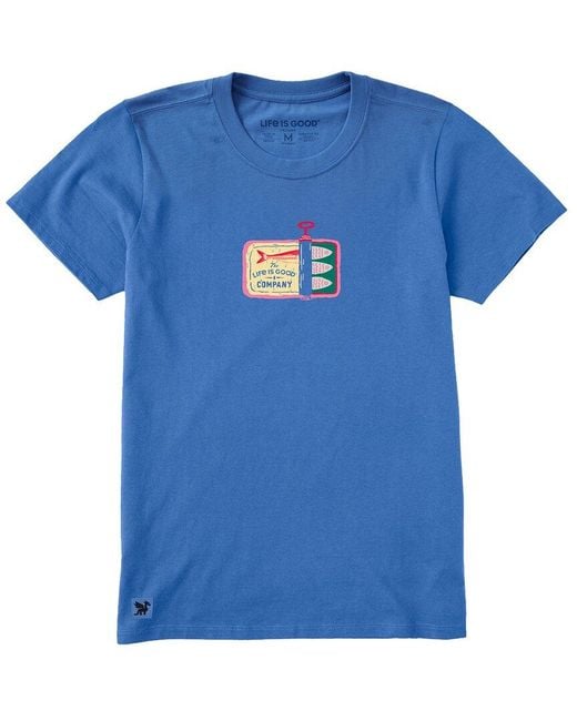 Life Is Good. Blue Crusher T-Shirt