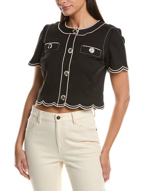 Ramy Brook Black Sandra Top