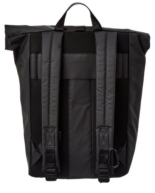 Ted Baker Black Clime Rubberized Backpack for men