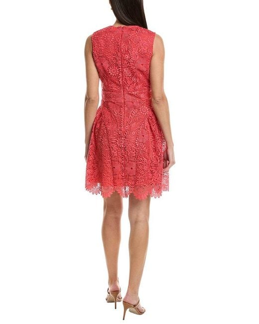 Shoshanna Red Ivy Mini Dress
