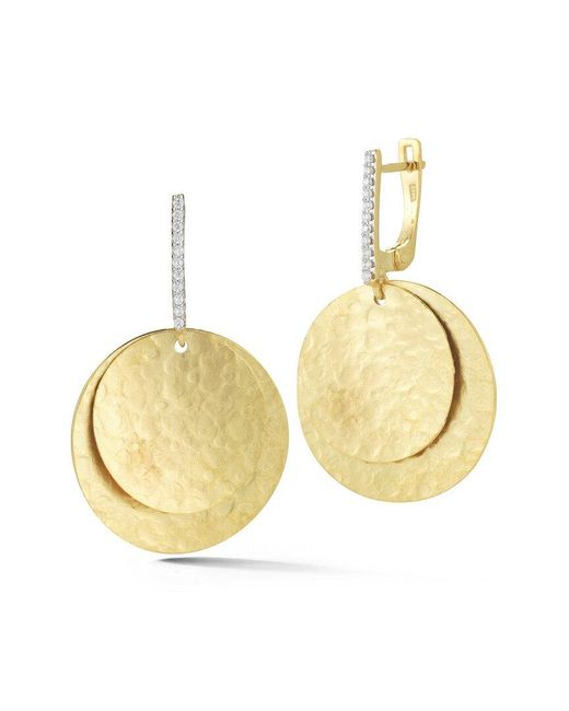 Reiss Metallic 14K 0.15 Ct. Tw. Diamond Earrings