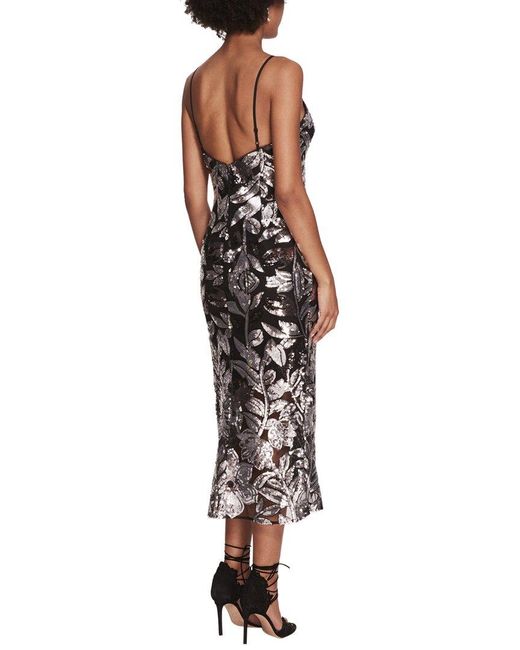 Marchesa Multicolor Stone Dress