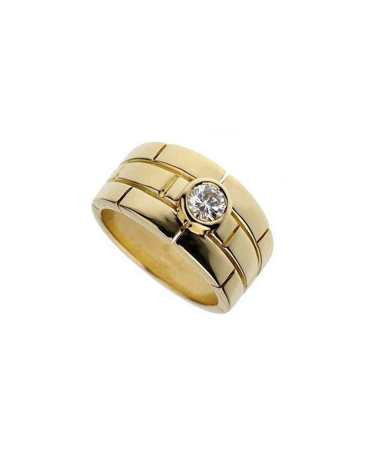 Cartier Metallic 18K 0.25 Ct. Tw. Diamond Panthere Ring (Authentic Pre-Owned)