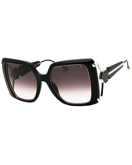 Philipp Plein Black Spp121S 56Mm Sunglasses