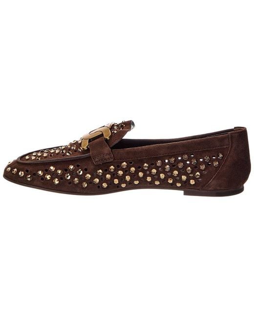 Tod's Brown Suede Loafer