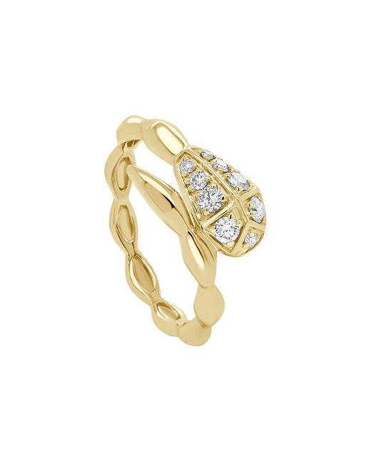 Sabrina Designs Metallic 14K 0.24 Ct. Tw. Diamond Snake Ring