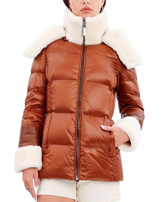 Dawn Levy Orange Aspen Down Jacket