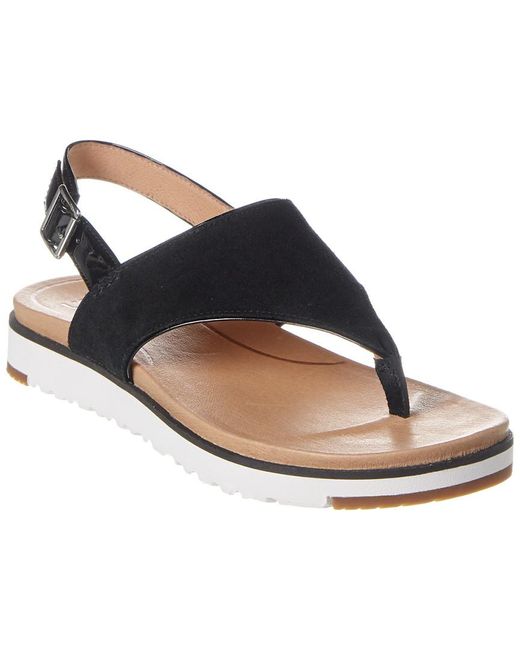 UGG Alessia Suede Sandal in Black 