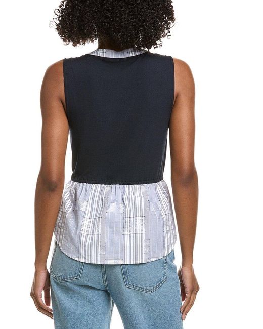 Ramy Brook Blue Keziah Top