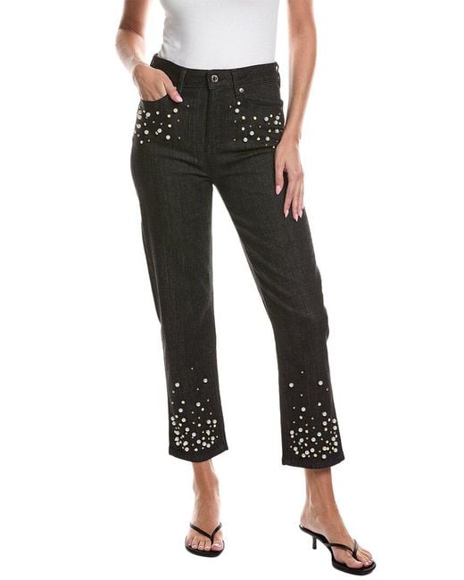 Karl Lagerfeld Black Pearl Denim Pant