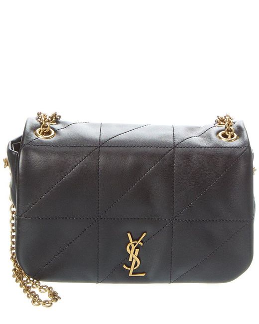 Saint Laurent Gray Jamie 4.3 Mini Leather Chain Shoulder Bag