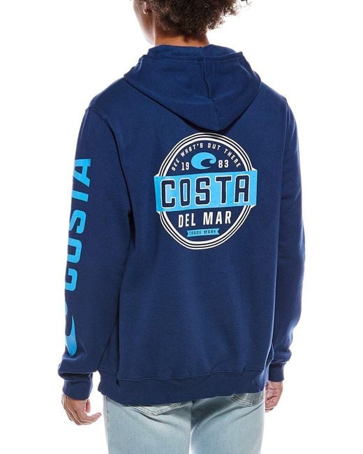 COSTA APPAREL Blue Prado Hoodie for men