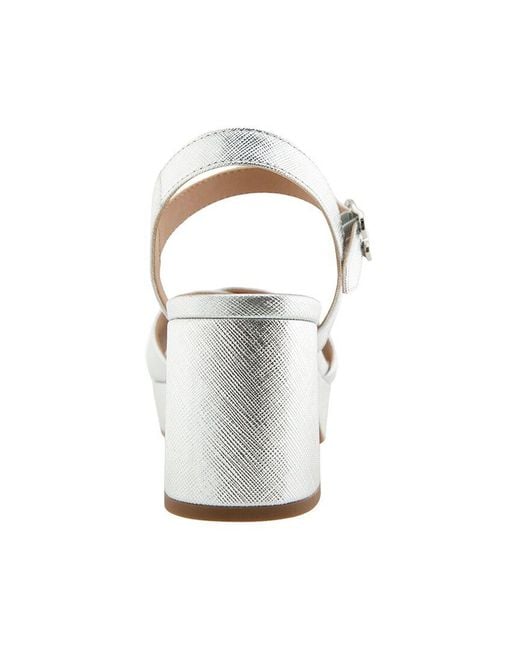 Aerosoles Metallic Cosmos Leather Heeled Sandal