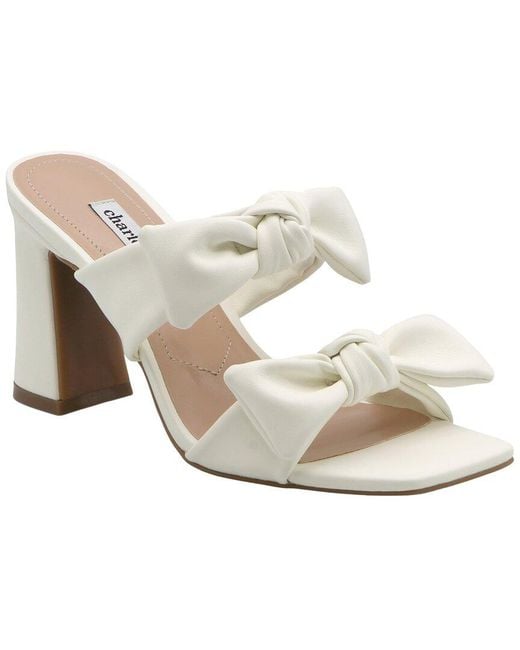 Charles David White Rox Sandal