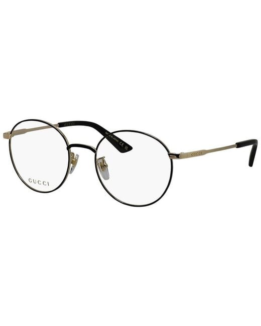 Gucci Metallic 53Mm Eyeglasses for men