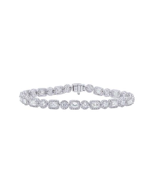 Diana M Multicolor Fine Jewelry 18k 6.03 Ct. Tw. Diamond Bracelet