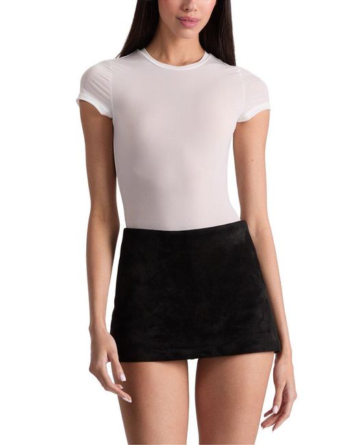 Alice + Olivia White Hottie Bodysuit