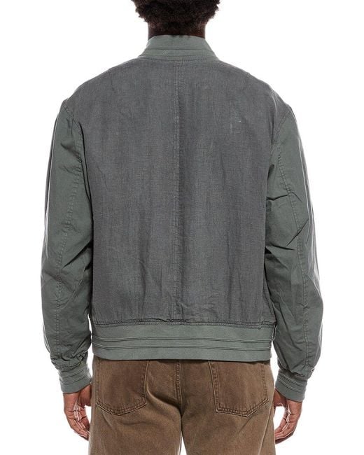 Rag & Bone Gray Leo Linen Souvenir Jacket for men