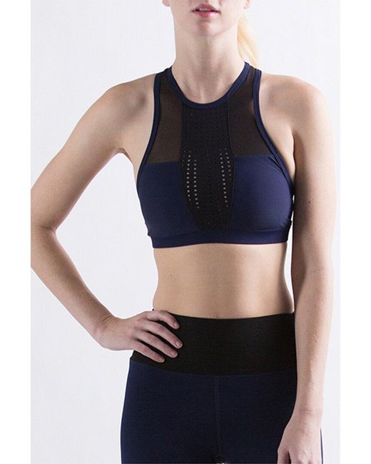 Athletic Propulsion Labs Blue The Perfect Crop Top Sports Bra