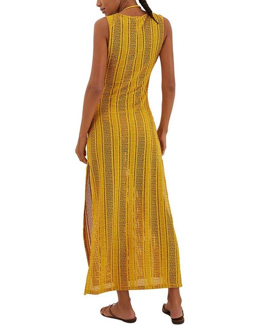 ViX Yellow Solid Twist Long Cover Up