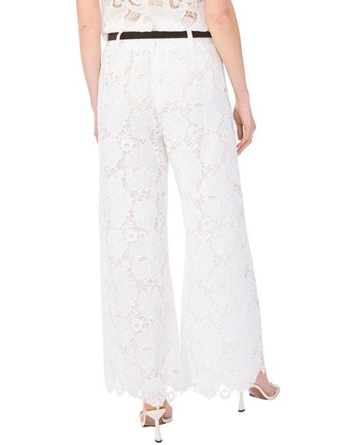 Vince Camuto White Lace Pant