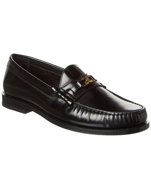 Céline Black Luco Leather Loafer