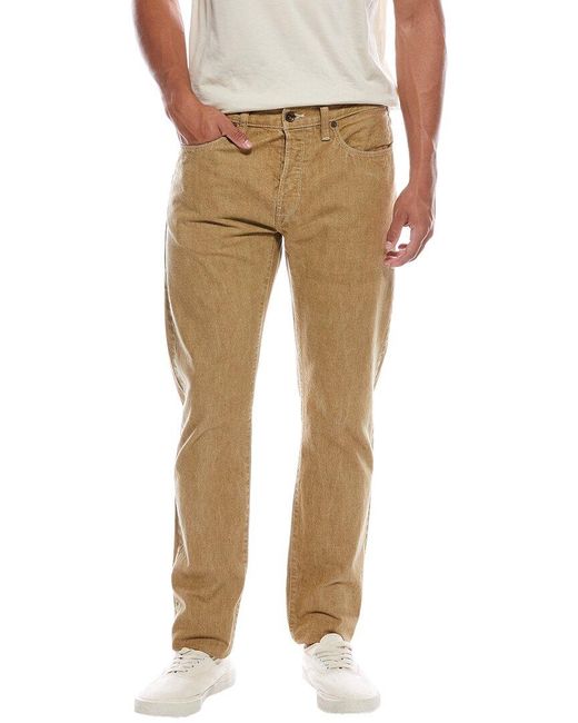 Todd Snyder Natural Slim Fit Lightweight Pecan Jean for men
