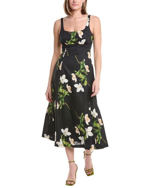 Julia Jordan Green Sleeveless Midi Dress