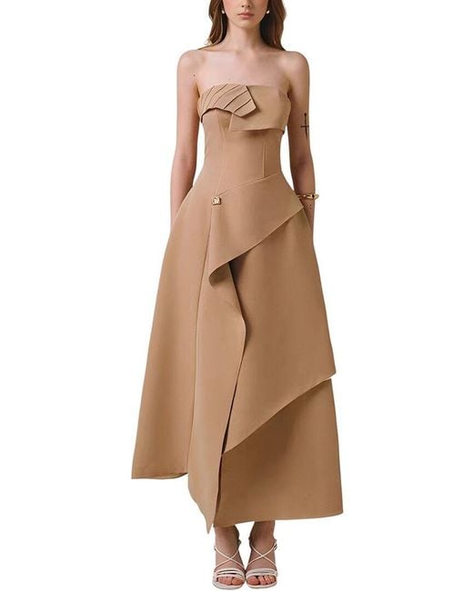 Amanda Royal Natural Maxi Dress