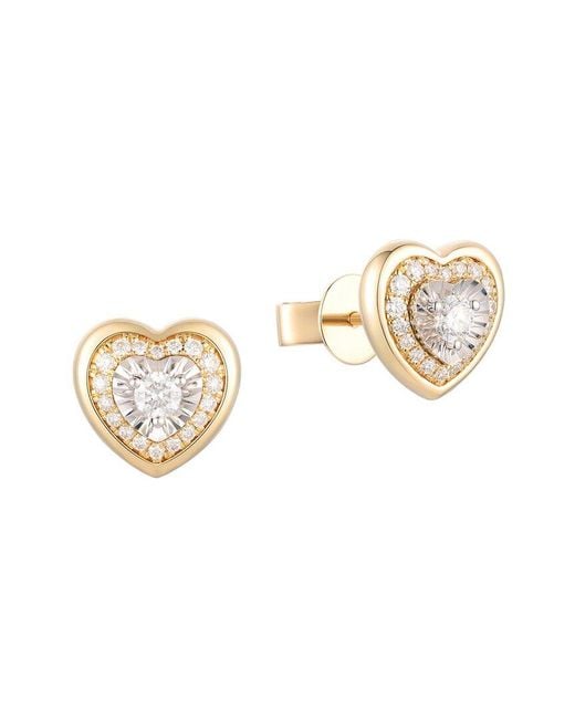 Gregg Ruth Metallic 14K Two-Tone 0.42 Ct. Tw. Diamond Earring