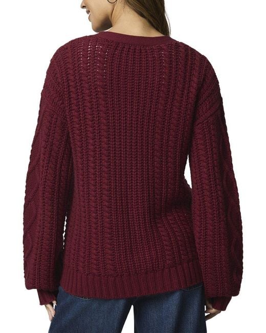 Splendid Purple Harlow Hearts Cardigan