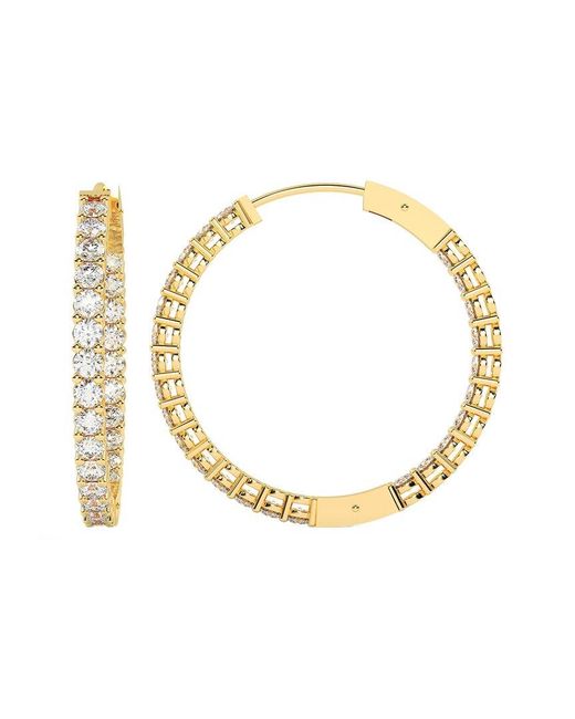 Diamond Select Cuts Metallic 14K 3.00 Ct. Tw. Diamond Earrings