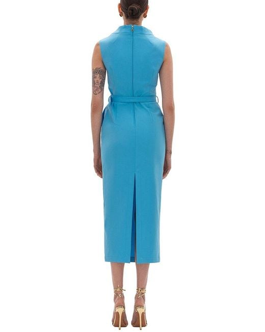 BGL Blue Sleeveless Sheath Dress