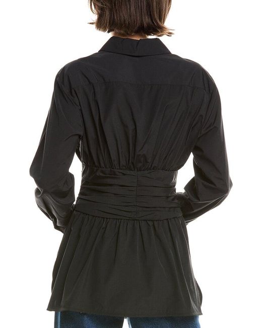 Rebecca Taylor Black Button Shirt