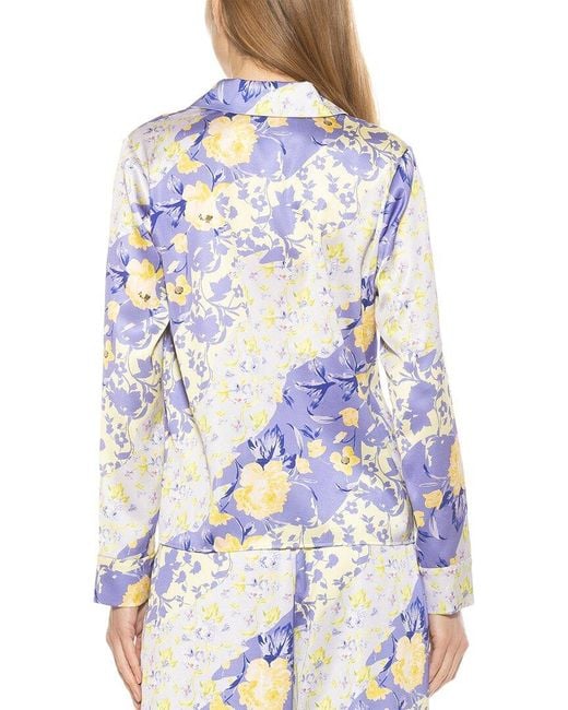 Alexia Admor Blue Ginger Blouse
