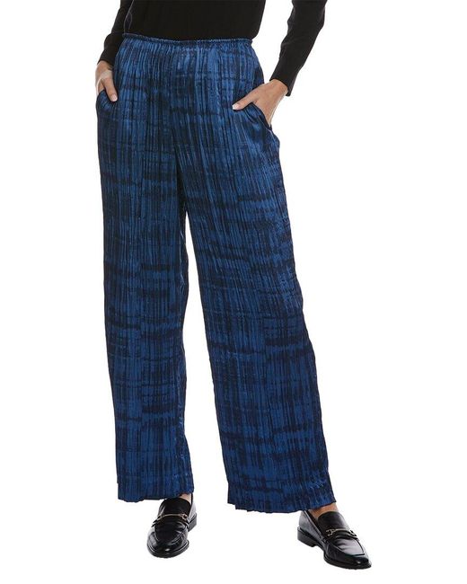 Vince Blue Crushed Tie-dye Pull-on Pant