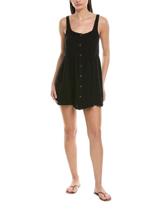 Nicole Miller Black Button Front Dress