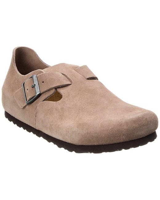 Birkenstock Brown London Bs Suede Clog for men