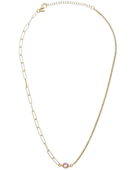 Meshmerise Metallic 18K Over 1.00 Ct. Tw. Topaz Necklace