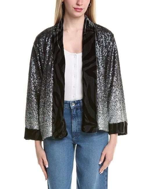 Johnny Was Black Plaza Kimono