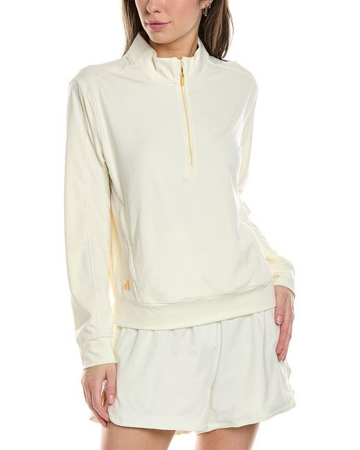 Adidas White Ult 1/4-zip Pullover