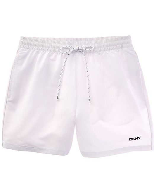 DKNY Blue 2-Tone Volley Swim Trunk Swim Trunk for men