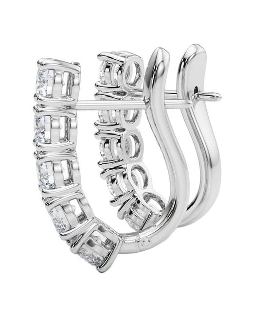 Diamond Select Cuts White Prong-Set Diamond Drop Earrings