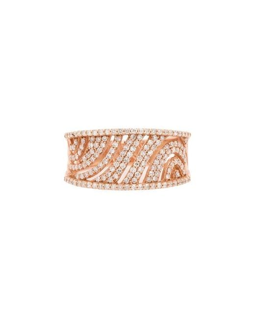 Diana M Pink Fine Jewelry 14k Rose Gold 0.59 Ct. Tw. Diamond Half-eternity Ring