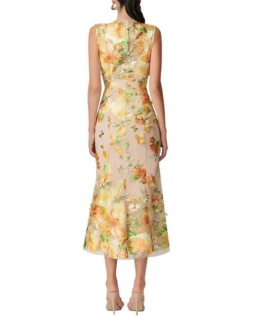 MIRA RICHI Metallic Midi Dress