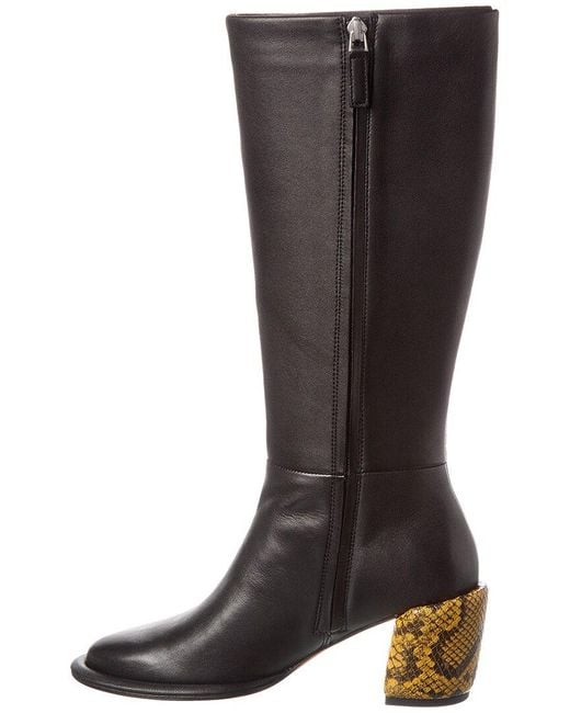 3.1 Phillip Lim Brown Naomi Petite Tall Leather Knee-High Boot