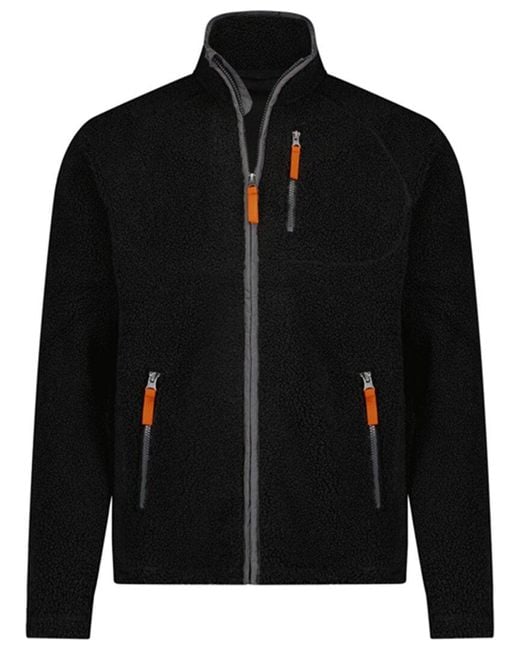 Cloudveil Black Sherpa Zip Jacket for men